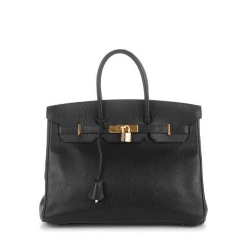 HERMES Ardennes Birkin 35 Black 172860 